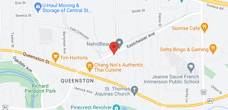 map of 92 Eastchester Avenue